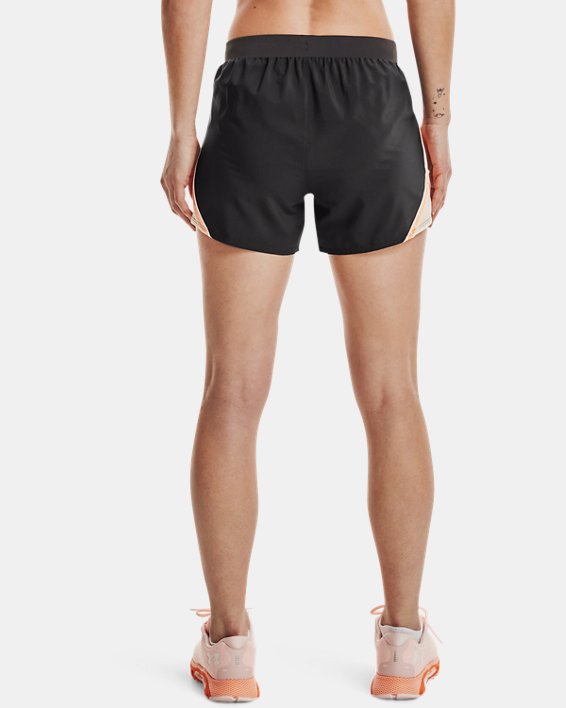 Women's UA Fly-By 2.0 Brand Shorts, Gray, pdpMainDesktop image number 1